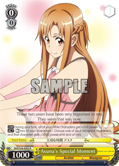 Asuna's Special Moment