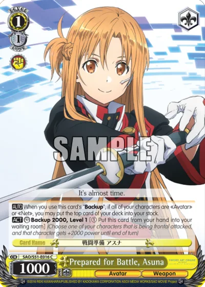 Prepared for Battle, Asuna