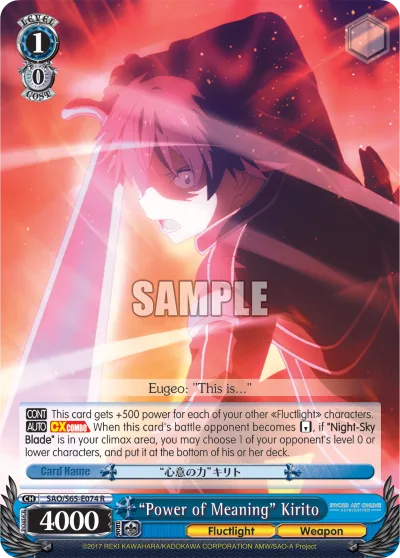 ""Power of Meaning"" Kirito