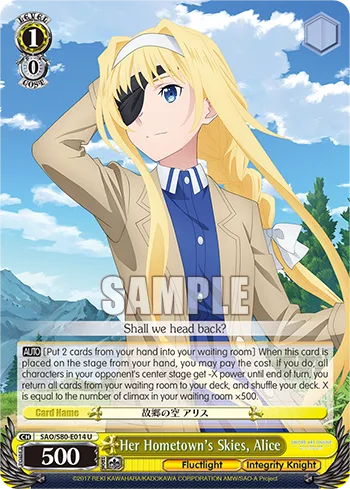 Her Hometown's Skies, Alice