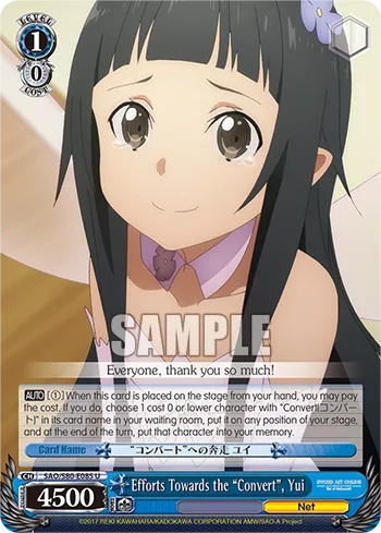 Efforts Towards the ""Convert"", Yui