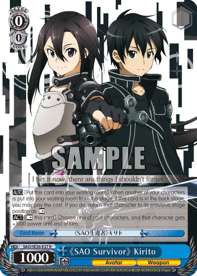 ""SAO Survivor"" Kirito
