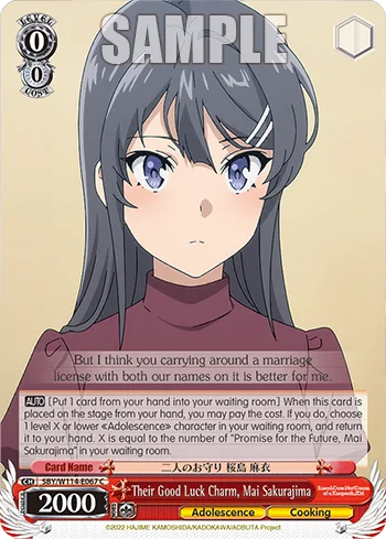 Their Good Luck Charm, Mai Sakurajima