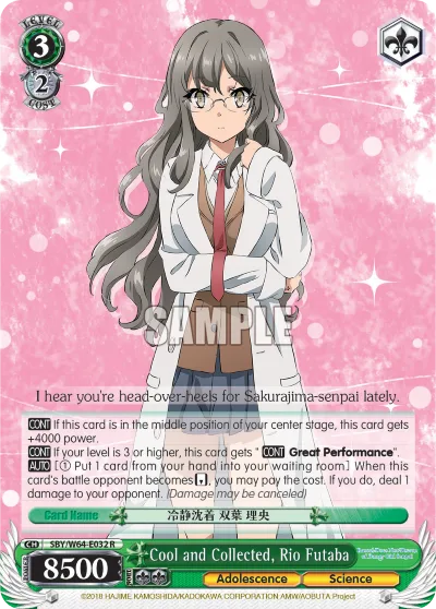Cool and Collected, Rio Futaba