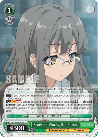 Scathing Words, Rio Futaba