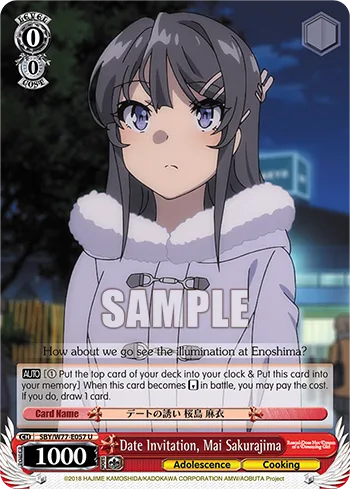 Date Invitation, Mai Sakurajima