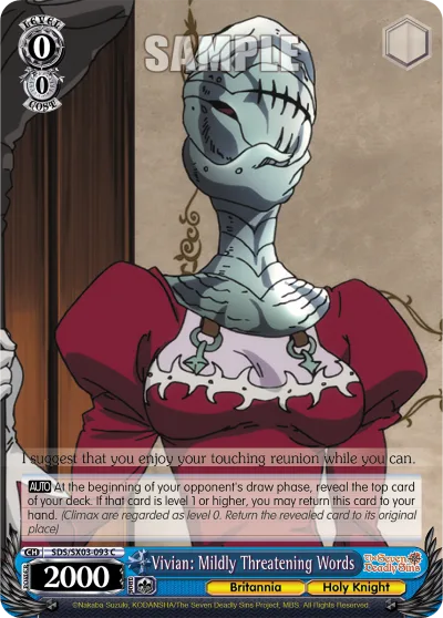 Vivian: Mildly Threatening Words