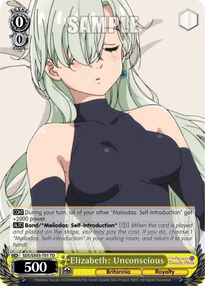 Elizabeth: Unconscious