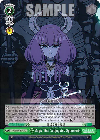 Magic That Subjugates Opponents