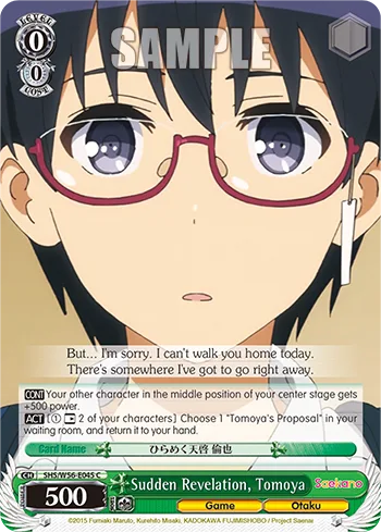 Sudden Revelation, Tomoya