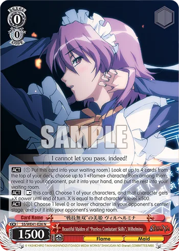 Beautiful Maiden of ""Peerless Combatant Skills"", Wilhelmina