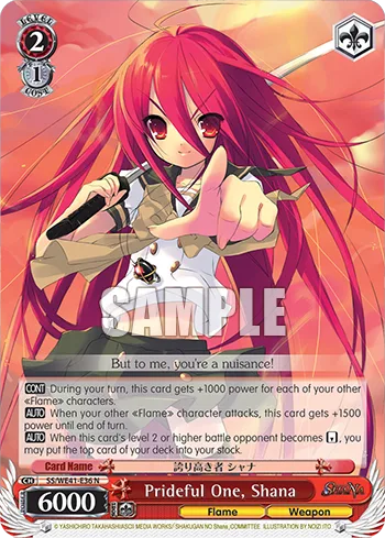 Prideful One, Shana
