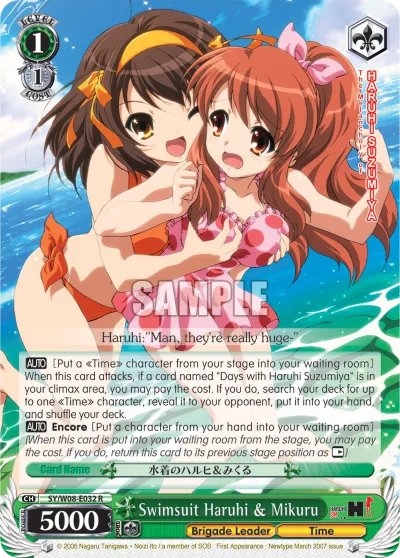 Swimsuit Haruhi & Mikuru