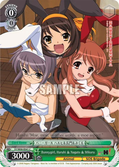 Bunnygirl, Haruhi & Nagato & Mikuru