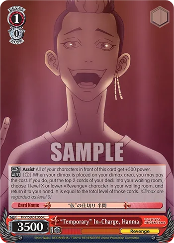 ""Temporary"" In-Charge, Hanma