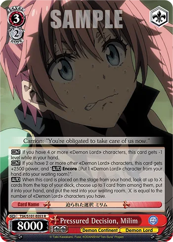 Pressured Decision, Milim