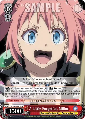 A Little Forgetful, Milim