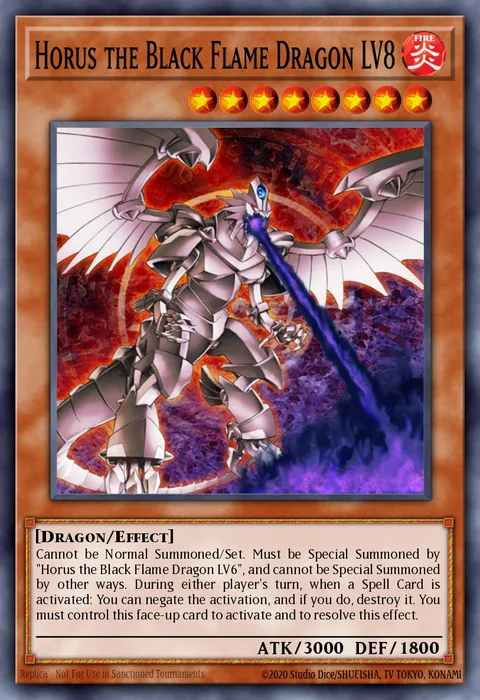 Horus the Black Flame Dragon LV8