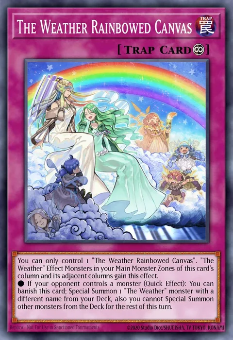 The Weather Rainbowed Canvas