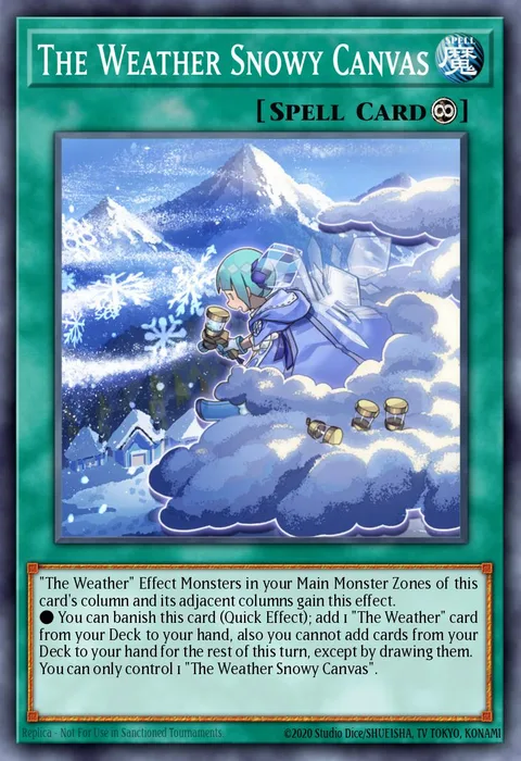 The Weather Snowy Canvas